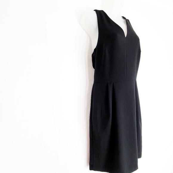 Banana Republic Black Sleeveless Midi Dress Size 4 - Picture 4 of 10